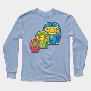 Zombie Matryoshka Darumas Long Sleeve T-Shirt